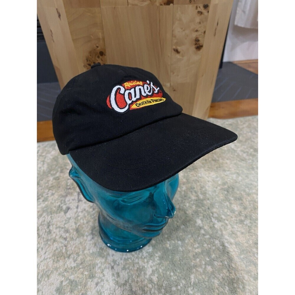 Raising Canes Hat Strapback One Love Black Baseball Cap Workwear
